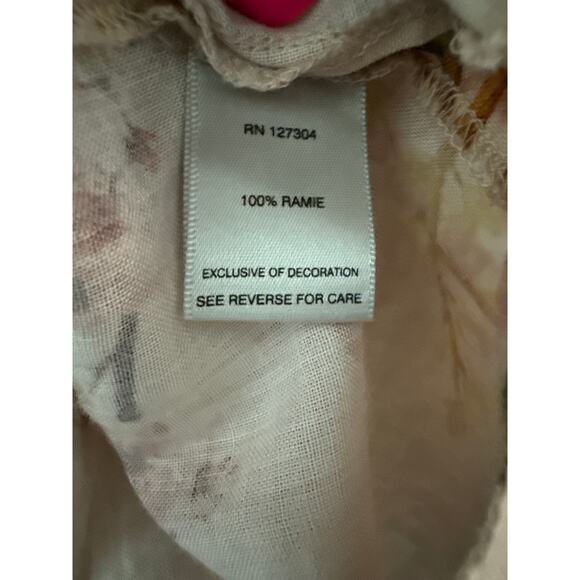 John Mark Boho‎ Aztec Embroidered Floral Tunic Top Multi Size Small - Picture 10 of 10